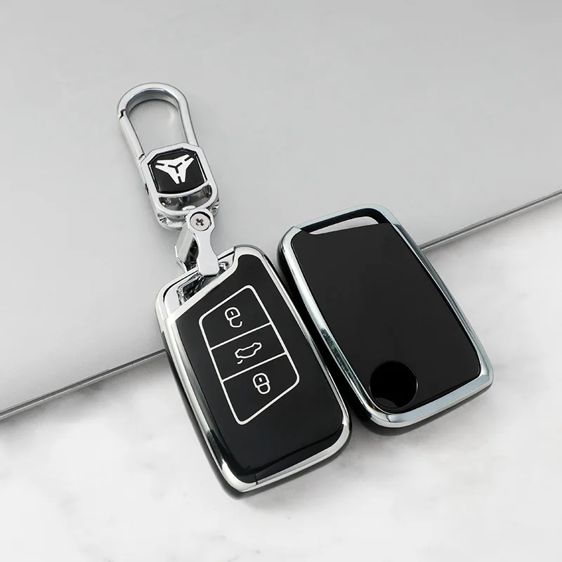 TPU Car Key Case Cover Bag For VW Volkseagen Passat B8 Magotan For Skoda Superb A7 Kodiaq Seat Shell Fob Protector