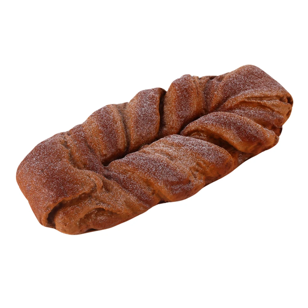 

1pc Simulated Bread Premium PU Material Lifelike Fake Food Model for Decor Education Props Realistic Suitable Home