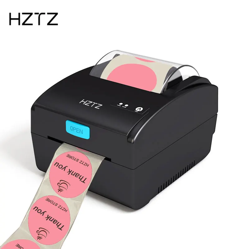 

H-Z851 80mm Inkless Barcode Printer HZTZ Factory Hot Sale 3inch Desktop Thermal Label Printer