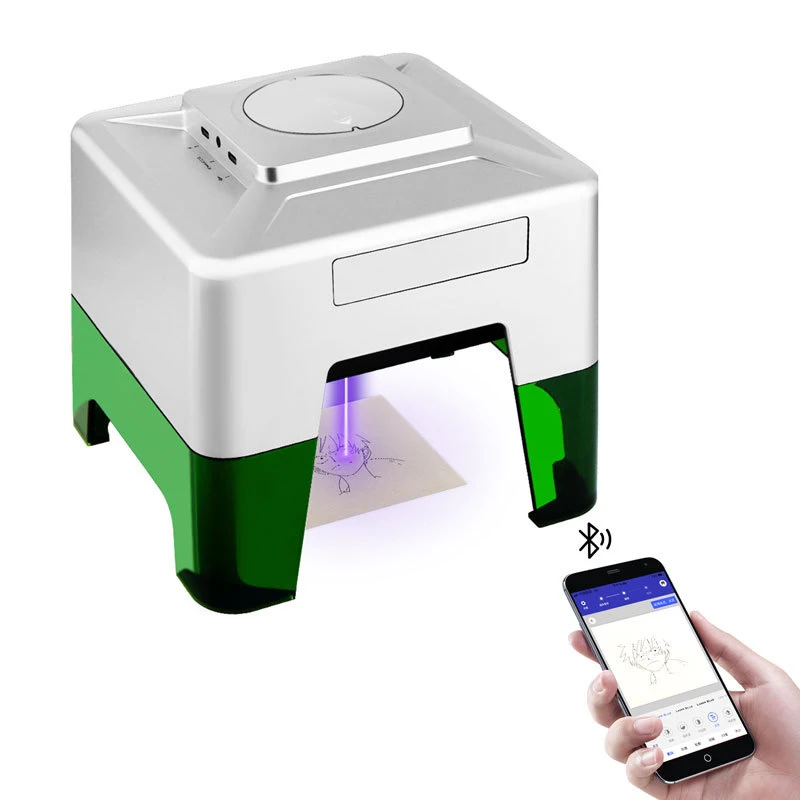 マイクロ Bluetooth レーザー彫刻機多機能 APP 電気彫刻ツールデスクトップマイクロレーザー彫刻機