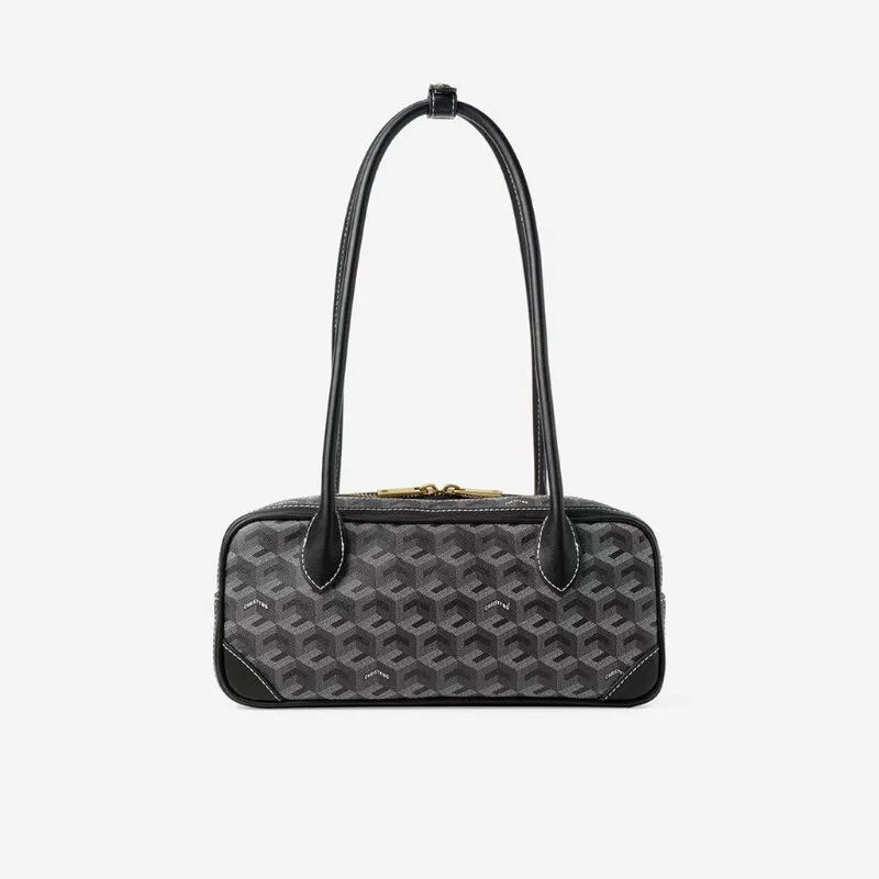 Fashionable Trendy Design Large Capacity Shopper Bag For Women With Solid Color And Leather Material Elegant