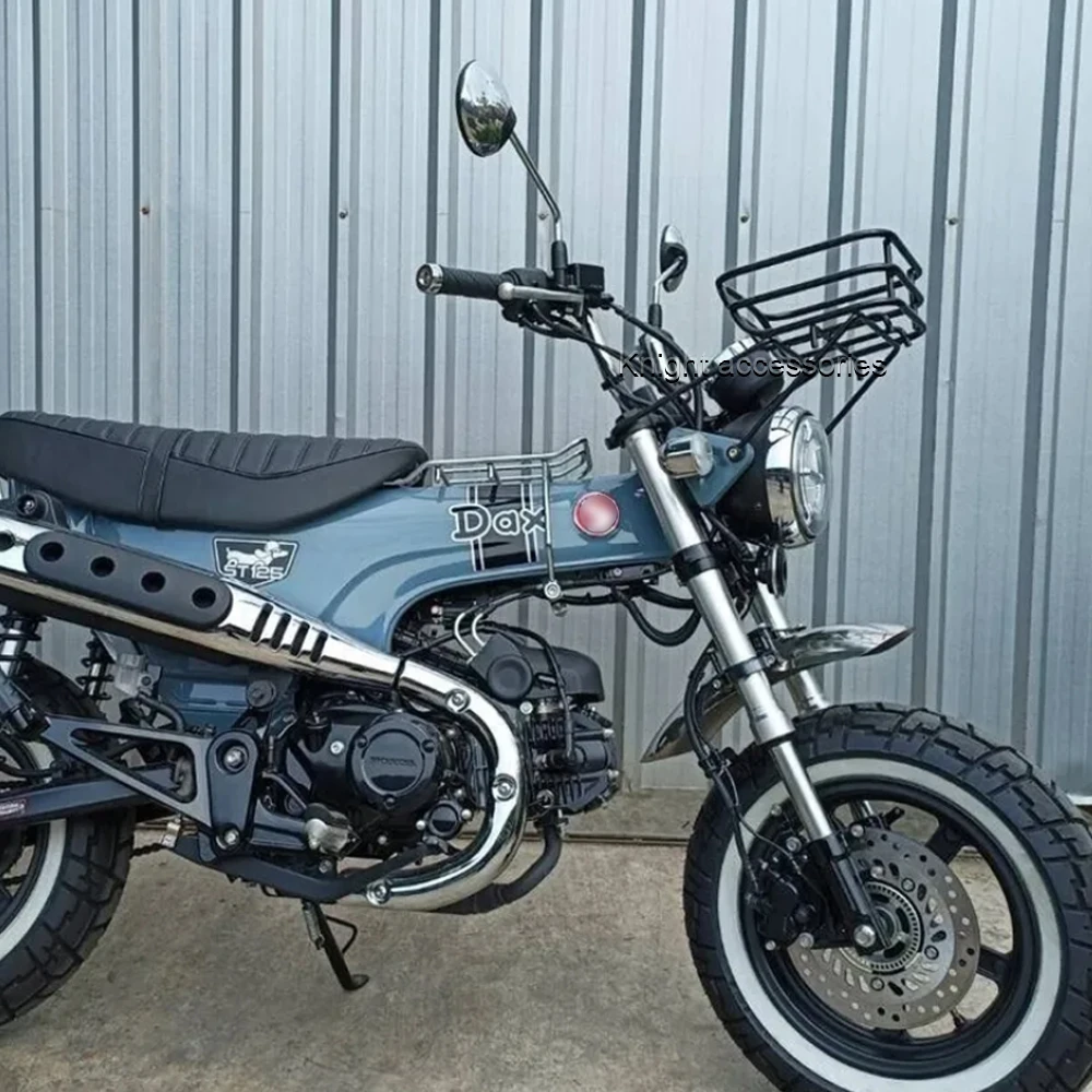 Vorderer schwarzer korb gepäck träger halterung für honda dax st125 dax st125 2015-2019