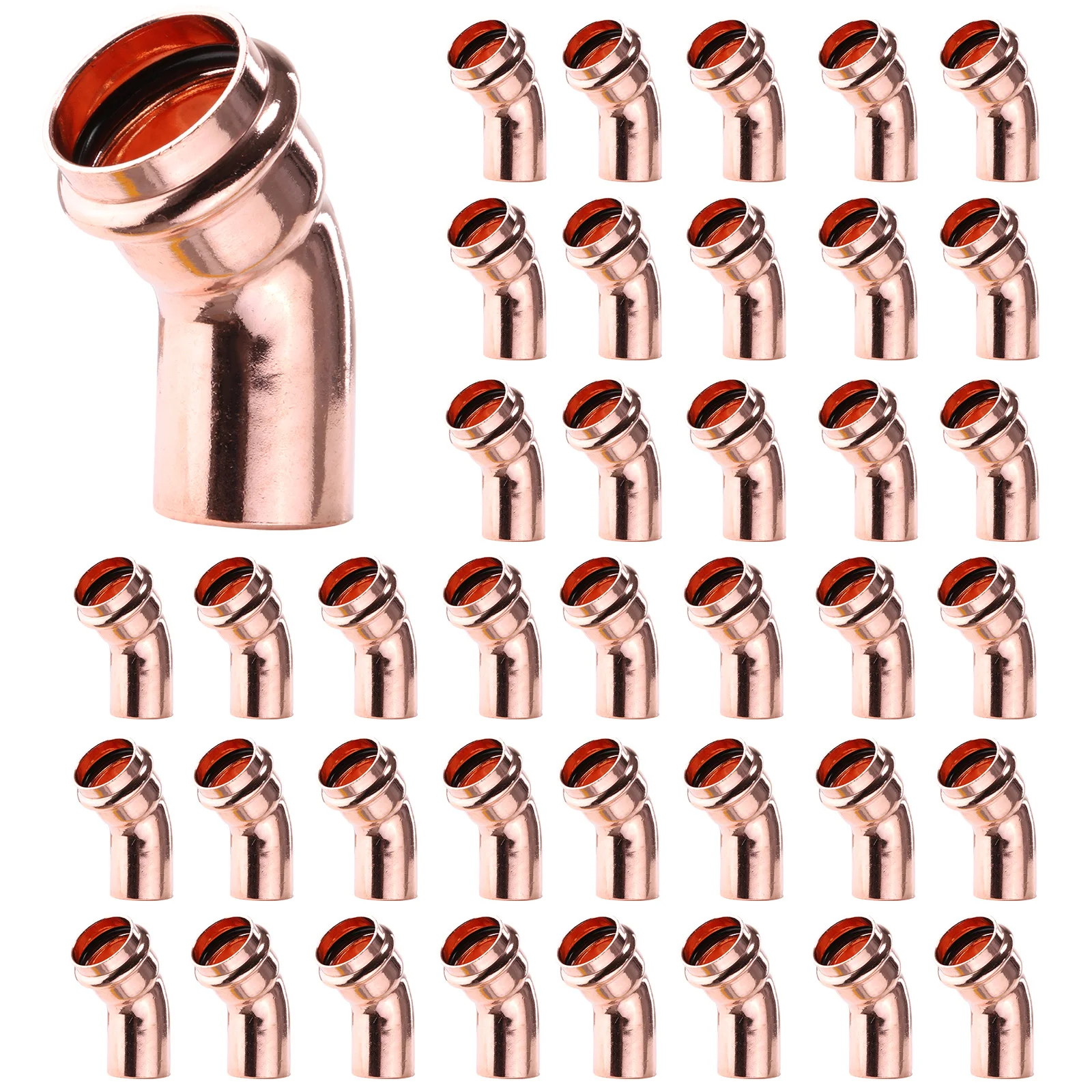 

Copper Pipes Welding Connector Leakproof Sealed Pipe Weld Joint Multi-Purpose Home Plumbing Accessories