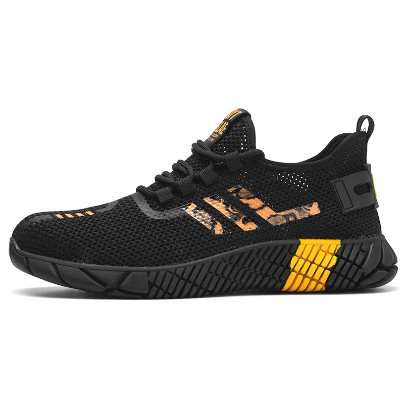 Work Sneakers Men Safety Shoes Construction Steel Toe Work Shoes Safety Boots Men Shoes Anti-puncture Working Summer kevlar