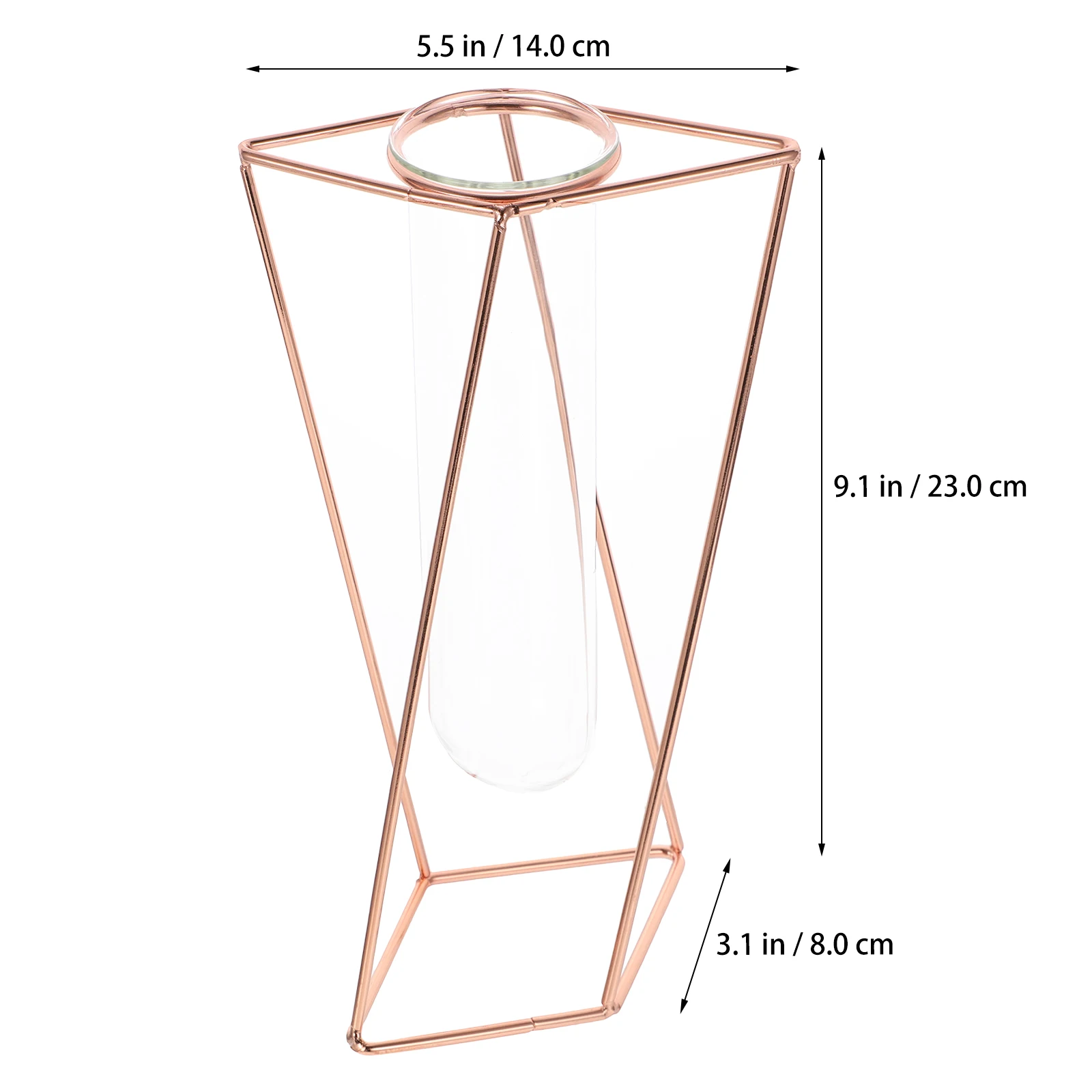 

1Pcs Metal Iron Art Geometric Vase Creative Flower Arrangement Home Decor Desk Window Sill Office Study Room Countertop