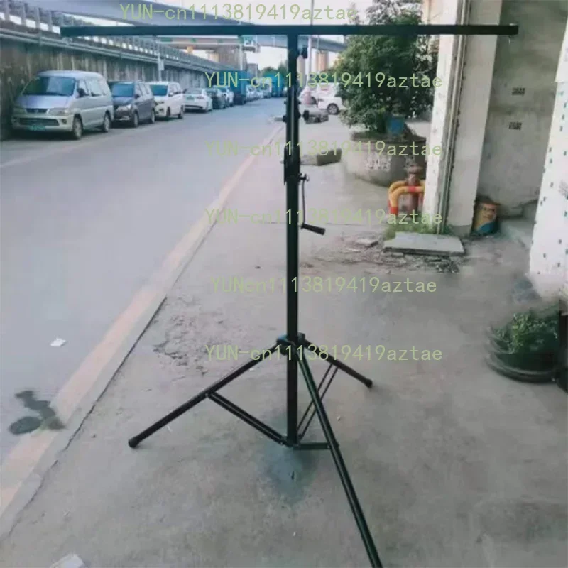 4/6 Positions Thickened Hand Crank Stage Light Stand, Portable Mobile Lifting Tripod for Stage Lighting Equipment