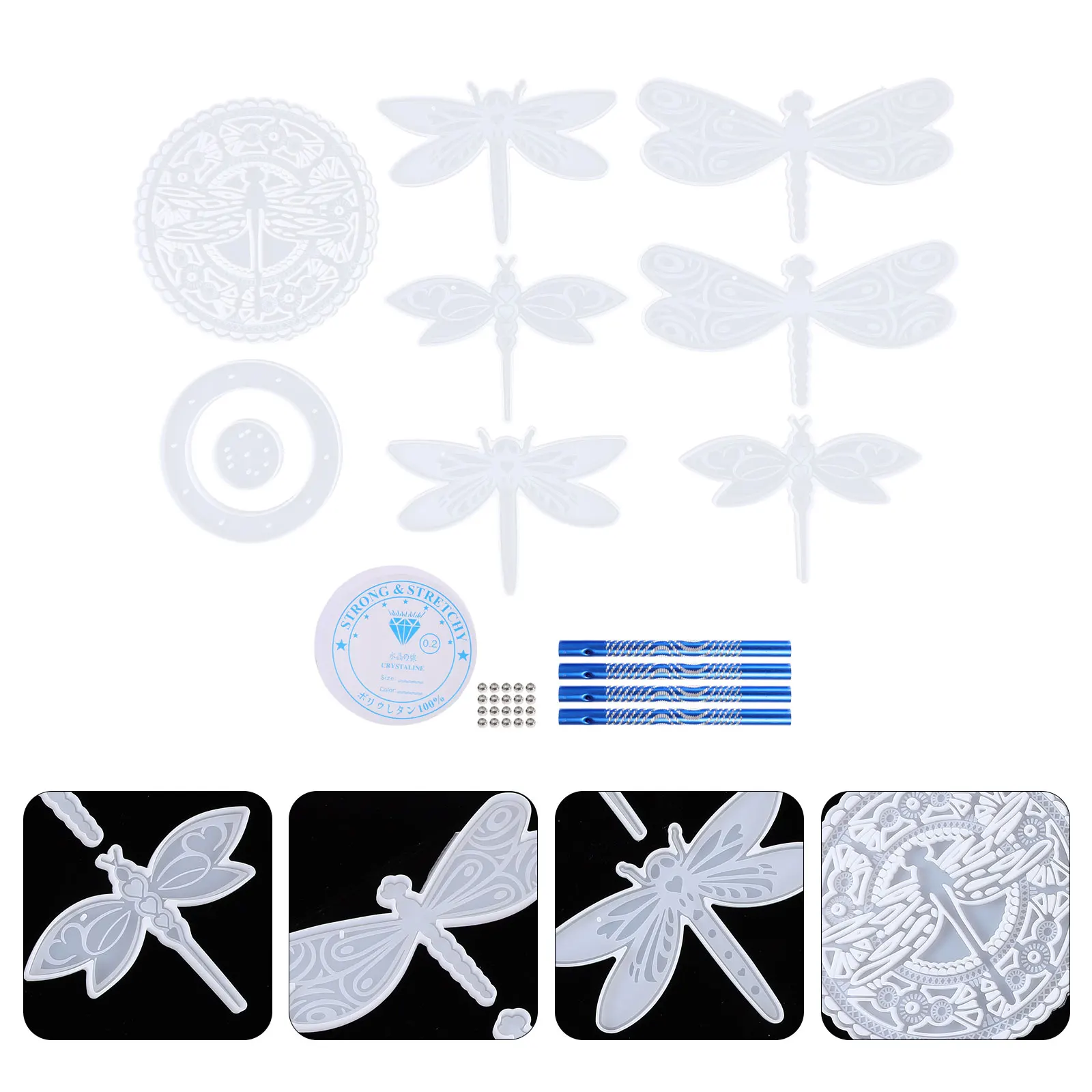 

Wind Chime Silicone Mold for Pendant DIY Craft Kits Adults Models Hanging nament Making Jewel Accessories Resin Art Supplies