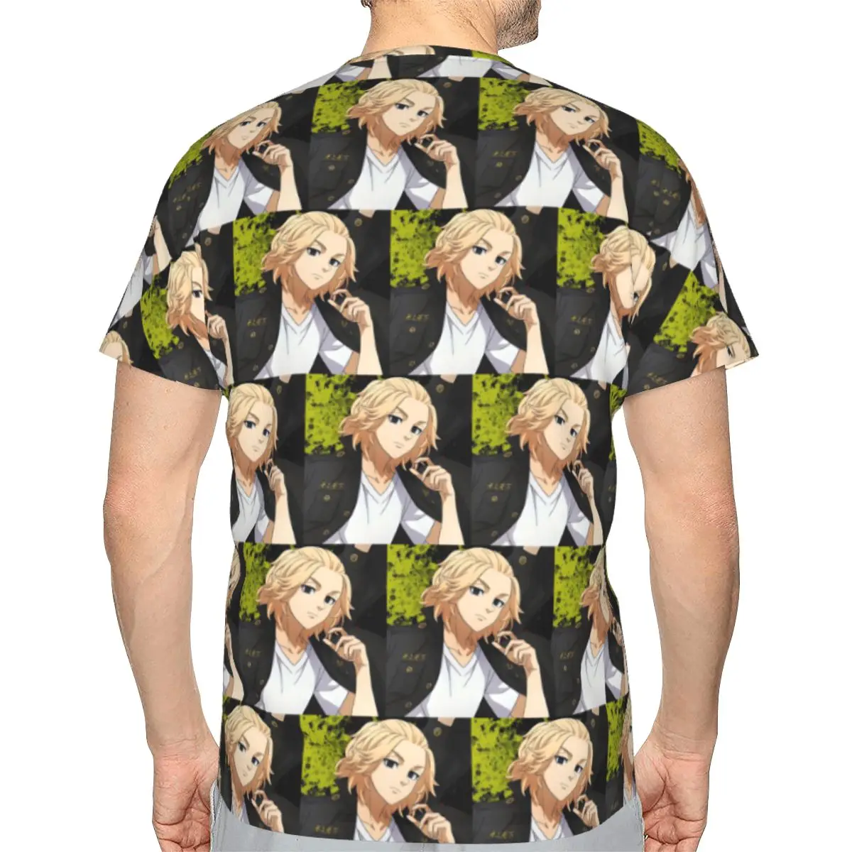Anime Tokyo Revengers Kazutora 100% Cotton T-Shirt Men'sFunny T Shirts Men O-Neck Short Sleeve