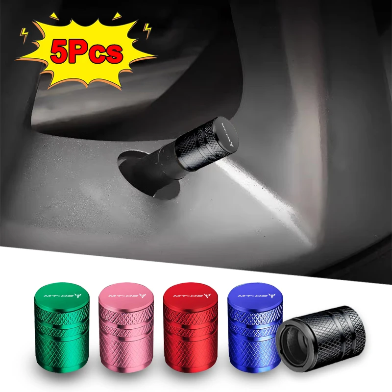 

5pcs Motorcycle Wheel Tire Valve Air Port Stem Caps Accessories Aerated Mouth Tires Gas Nozzle For Yamaha Mt-09 Mt07 R1 R3 R25