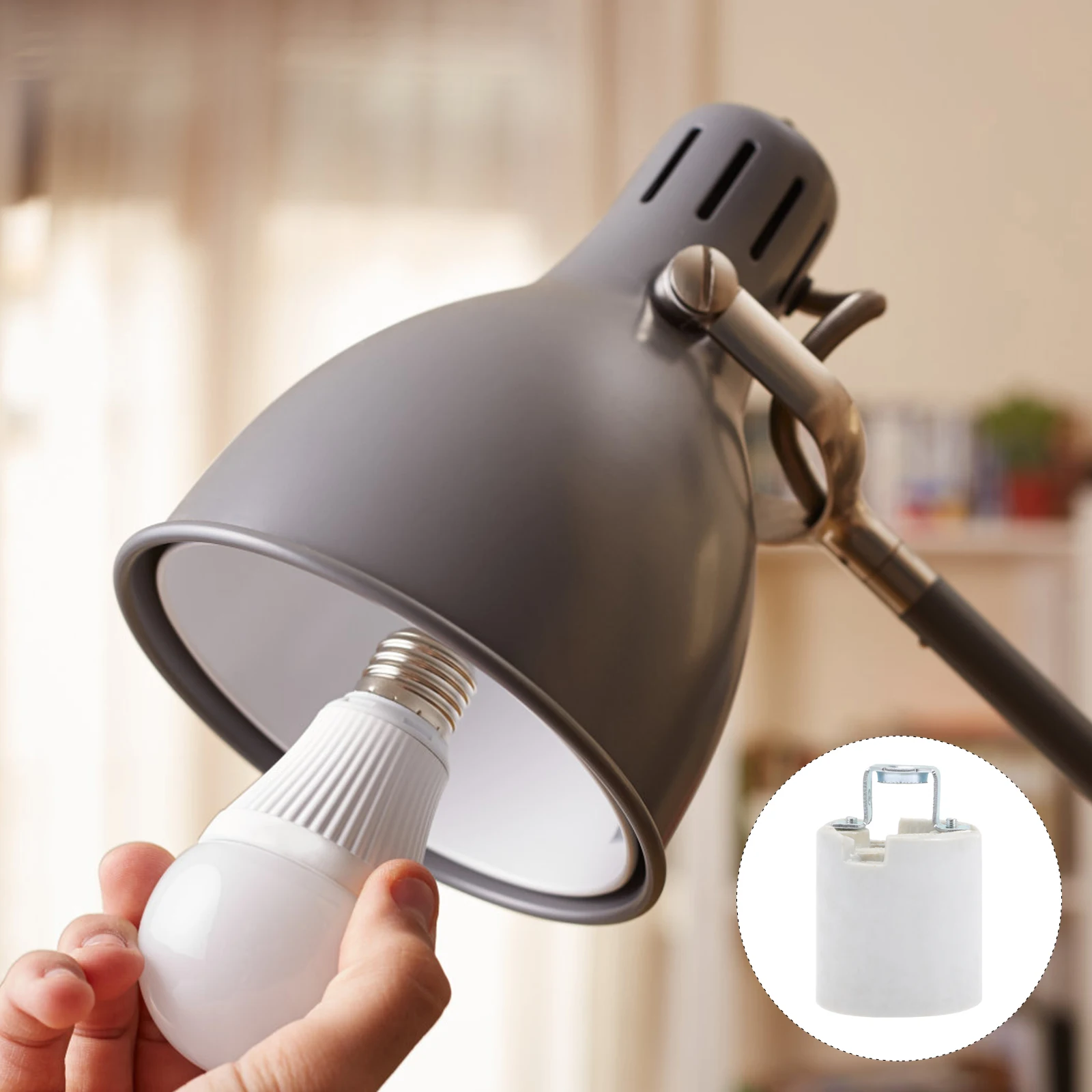 4 шт., аксессуары для держателя лампы, цоколь E26, термостойкий настенный держатель лампы для декора освещения «сделай сам»