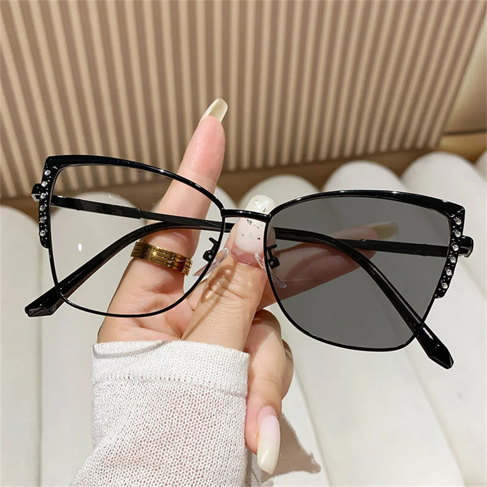 Vintage-Brille, Farbwechsel, Brillen, Metallrahmen, Brillen, modische Brillen, Brillen für die Bildschirmzeit – Detail 7