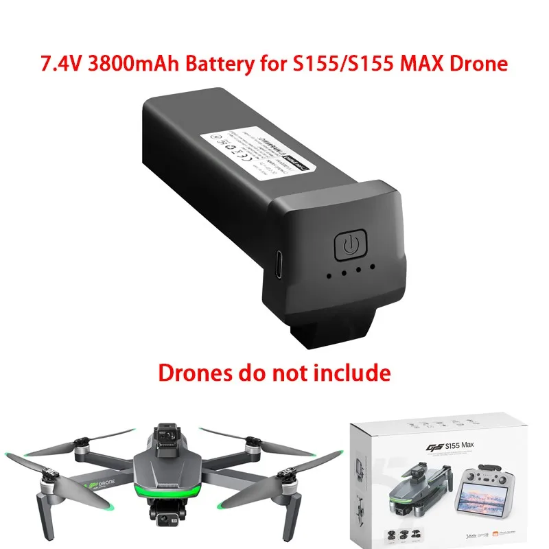 Original 7.4V 3800mAh Spare Battery for S155/S155 MAX Drone Quadcopter