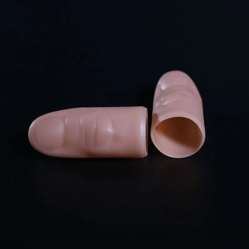 5Pcs/lot PET Thumb Tip Magic Trick Fake Thumb Tip Silk Vanish Magia Accessories Close Up Illusions Gimmicks Mentalism Props