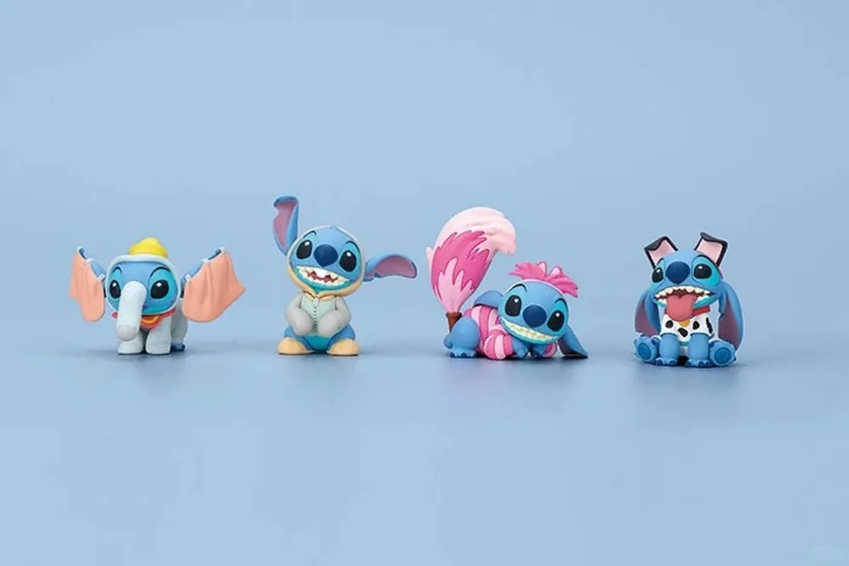 TOMY Gashapon Disney Stitch Cute Dress Up Show Toys For Kids Gift Collectible Model Ornaments Birthday Gift