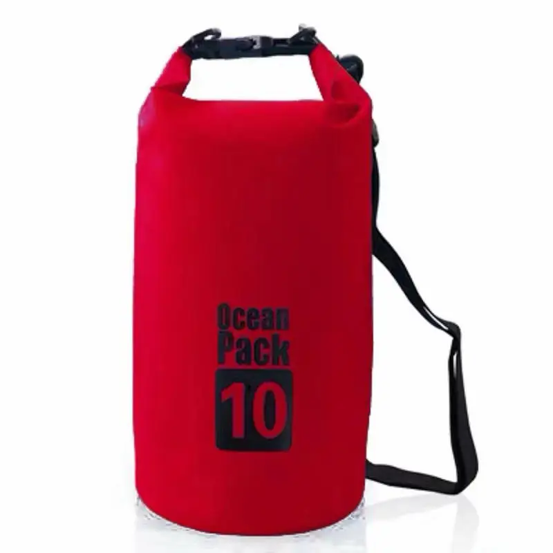 Outdoor Swimming PVC Waterproof Bags Suitable For Diving Drifting With Single Shoulder Straps Swimming Waterproof Bucket Bag