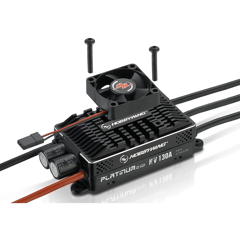 Original Hobbywing Platinum PRO HV V4 130A BEC / OPTO 5-14S Lipo Empty mold Brushless ESC for RC Drone Helicopter Aircraft