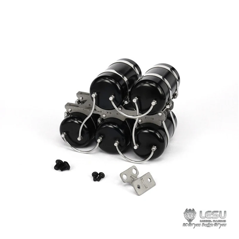 RC 1/14 Simulation Gas Tank Mud Head Decoration for Tamiya Hydraulic Excavator Loader Dump Truck for VOLVO MAN Tipper DIY Parts