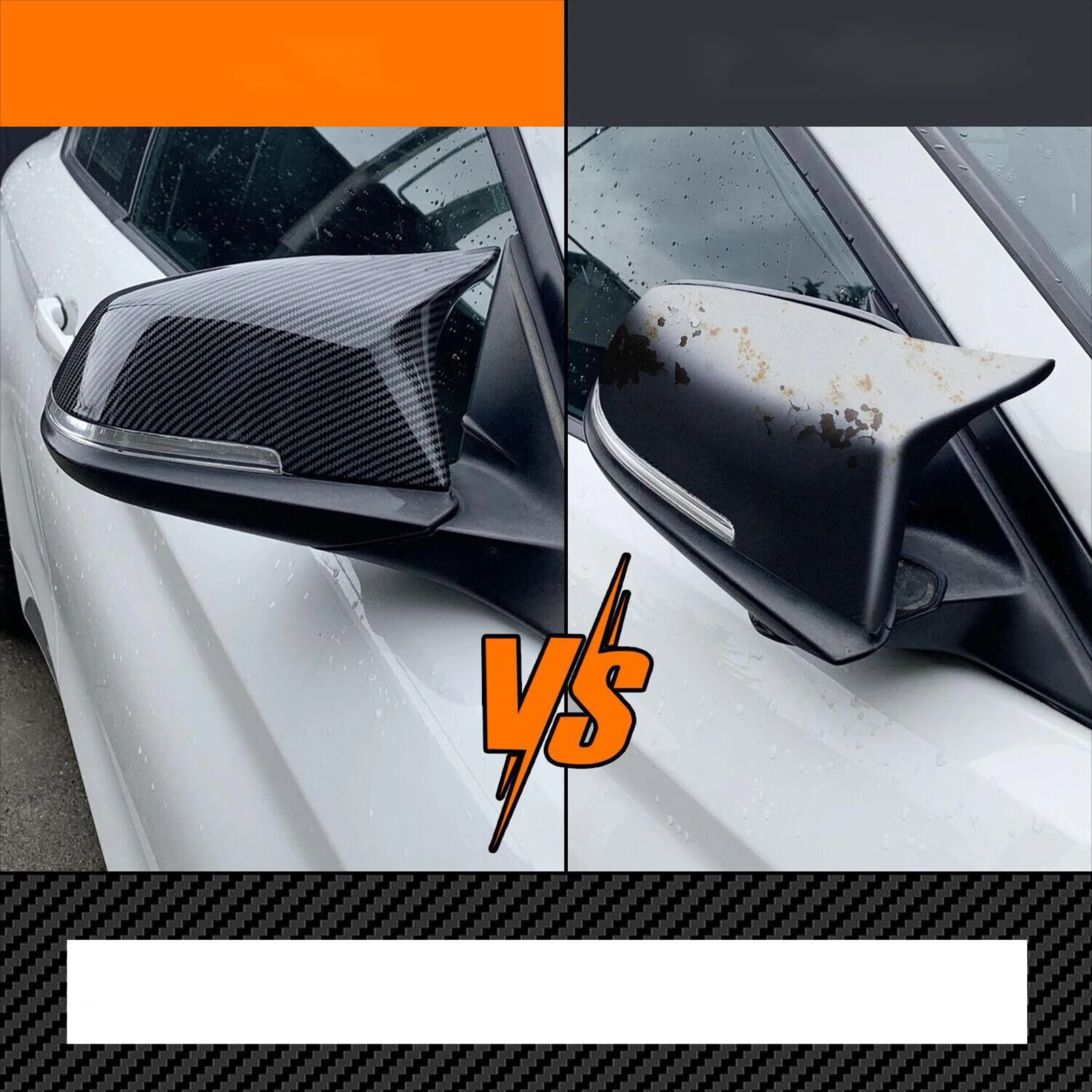 Car Side Rear‑View Mirror Cover Shell Cap For BMW 1 3 Series F20 F30 F35 F34 Stick‑On M‑Sport Style Mirror Housing 51167292745