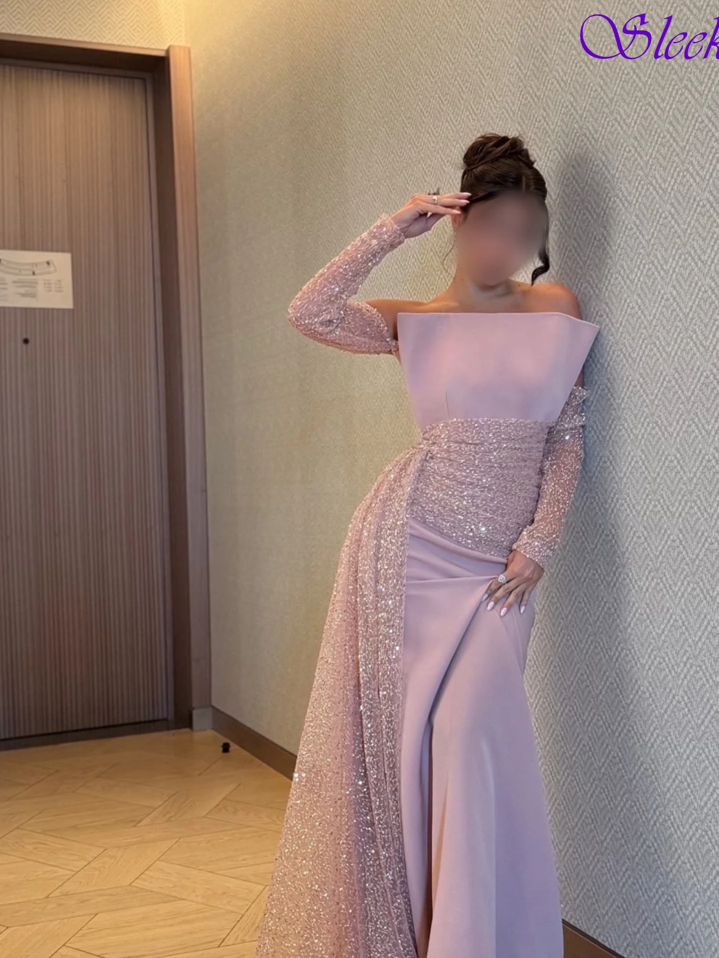 

Customized Mermaid Boat Neck Elegant Formal Evening Dress Classic Fashion Bespoke Occasion Gowns Delicate Temperament Prom Dress
