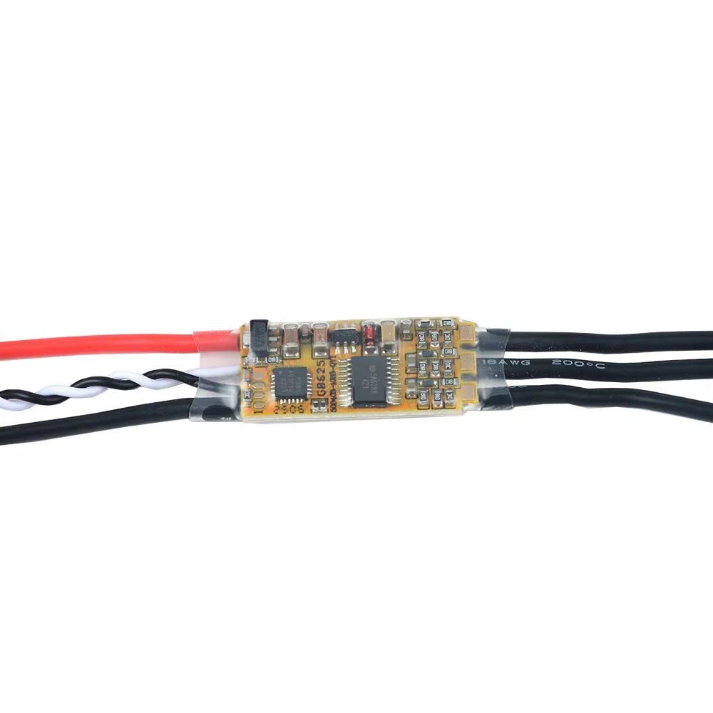 FATJAY 30A ESC propulsor submarino 2-6S Motor sin escobillas bidireccional 7-25,2 V controlador electrónico de velocidad impermeable para barco RC
