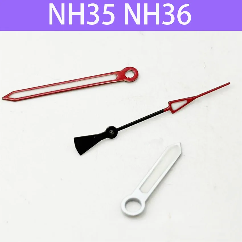 1 Set Watch Pointer Luminous Hour Minute Second Three Pin Watch Accessories Suitable For NH35 NH36 Movement