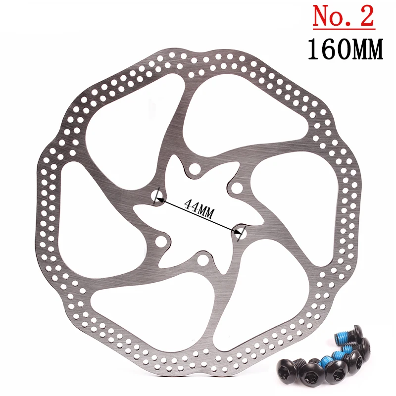 1 Piece 6 Bolts 140/160/180/203MM MTB Road Bike Brake Disc Rotors Hydraulic Mechnical Mountain Disc Brake Rotor