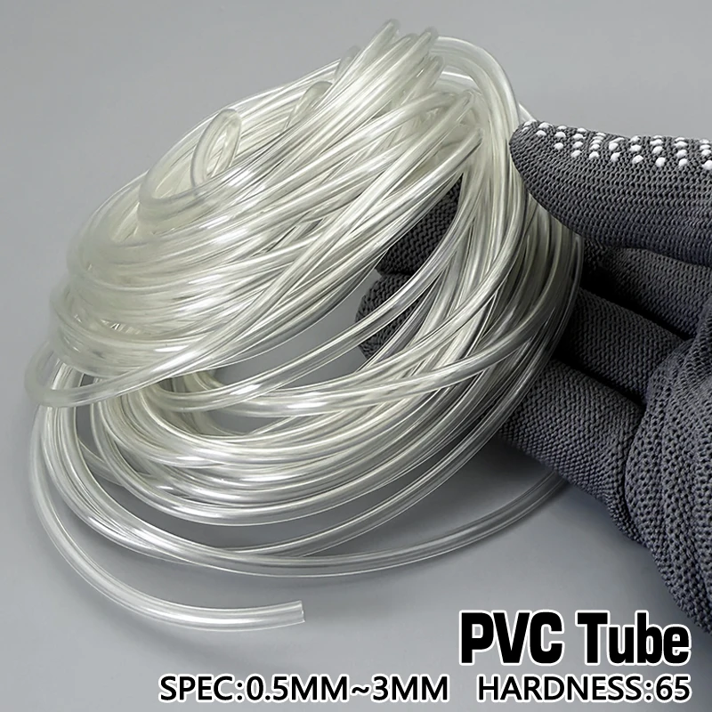 

ID 0.5-3mm Premium PVC Capillary Tube Transparent Anti-Bending Anti-Tearing Moisture Proof Acid Alkali Resistant Hose