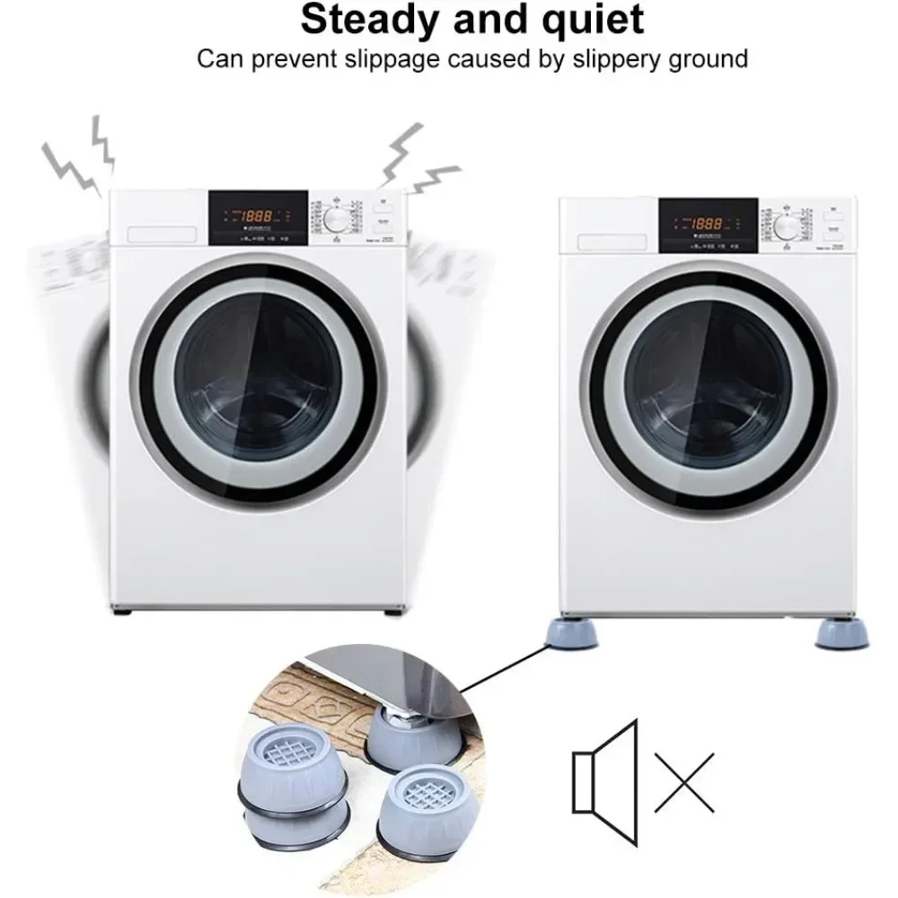 Washing Machine Mat 2/4/6/8 Pieces of Shockproof Mat Washing Rack Dryer Shockproof Support Anti-mobile Anti-slip Household Items