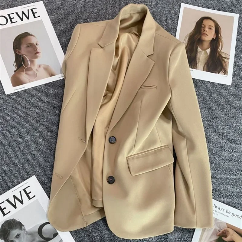 Groen Damespak 1-delige Blazer Vrouwelijke Lente Office Dame Zakelijke Werkkleding Elegante Formele Casual Elegante Jas Galajurk