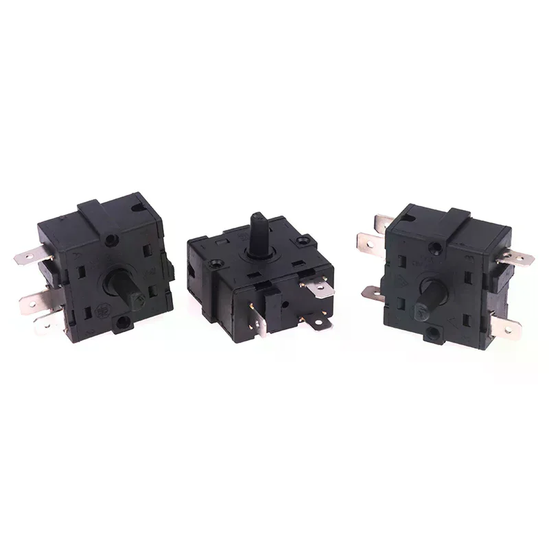 High Quality 3/5 Pin 2/4 Position Rotary Switch Selector Ac 250v 16a Radiator for Electric Room Heater for Daily Life & Work