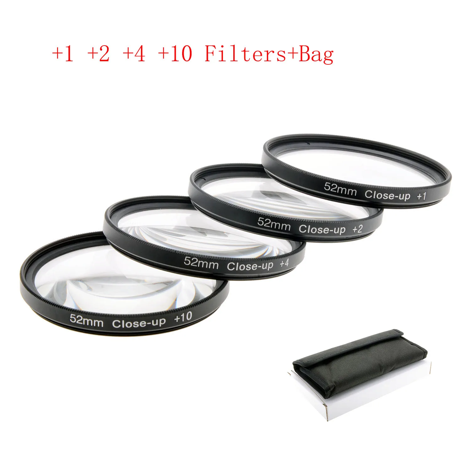 

52/55/58 Close Up Filter +1+2+4+8+10 Macro Filter kit Lens for Canon for Nikon for Olympus for Pentax DSLR Digital Camera