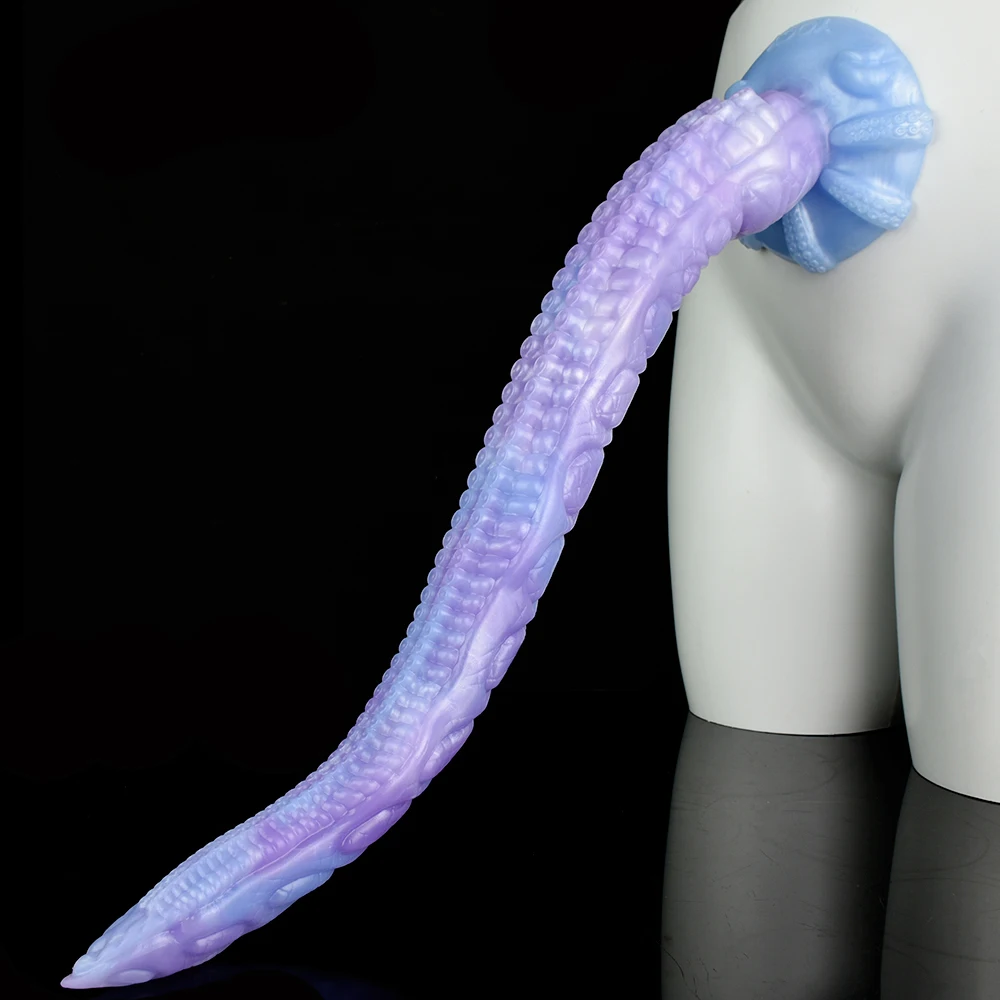 FAAK 21.6inch Long Butt Plug With Suction Cup S M L XL 4 Sizes Fantasy Octopus Leg Dildo Anal Beads Sex Toys For Women Man