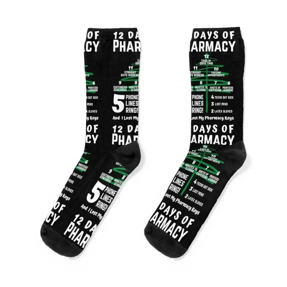 

12 days of pharmacy Socks heated loose sheer anime Socks Male Women's