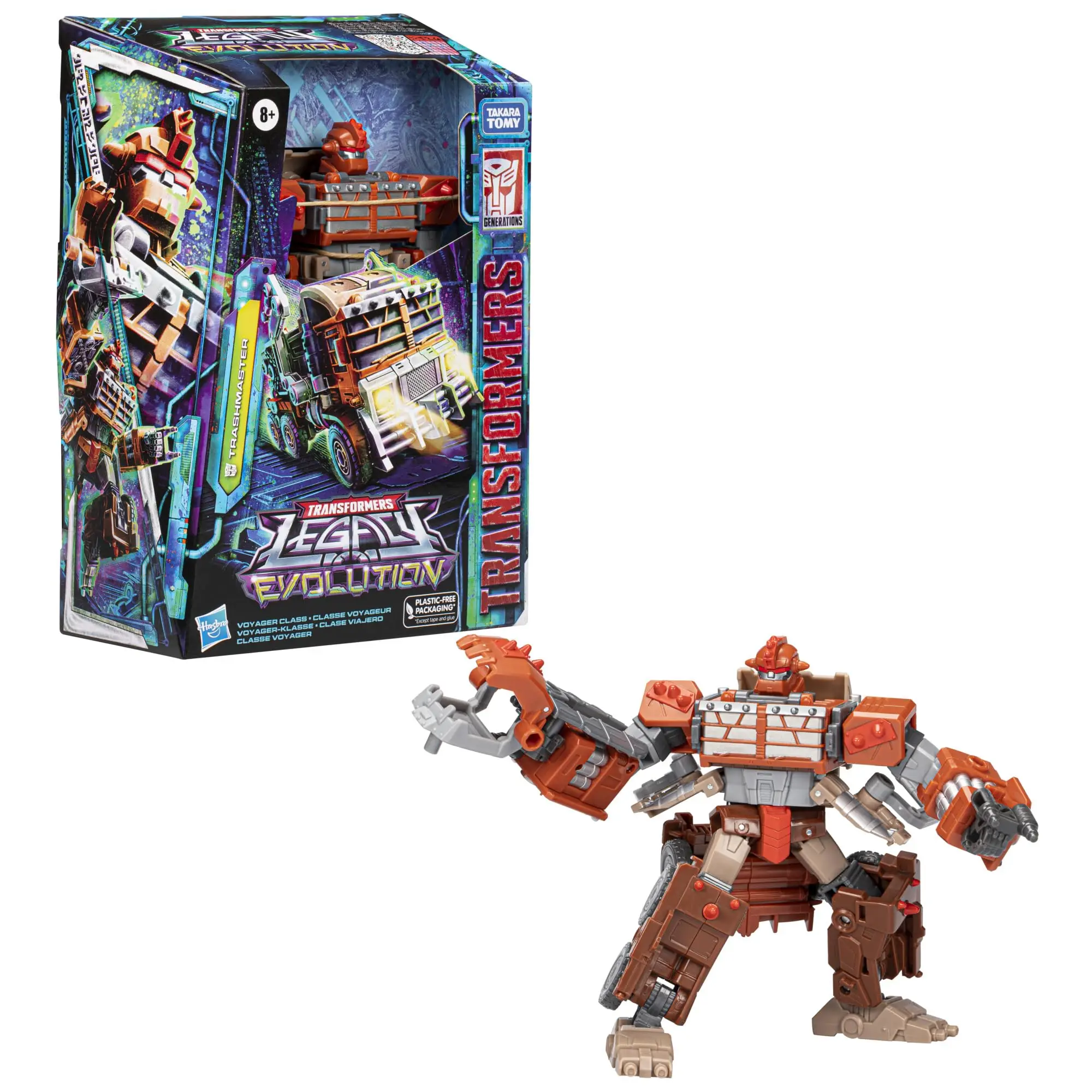 Transformers Toys Legacy Evolution Voyager Class Trashmaster Toy, 7-Inch, Action Figure for Boys and Girls Ages 8 and Up