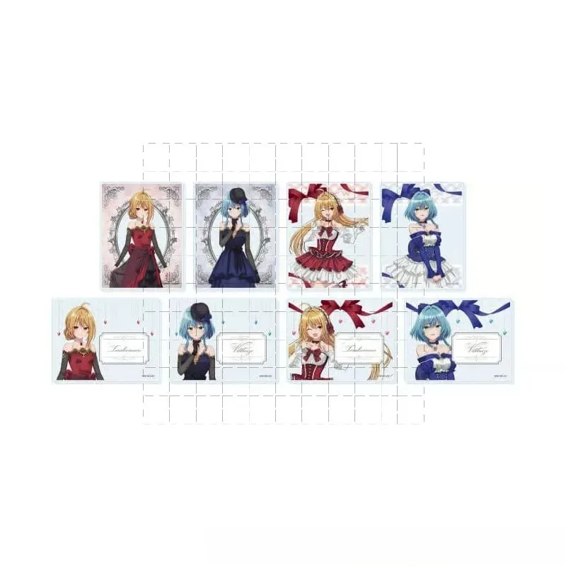 Terakomari Gandesblood Millicent Bluenight Karen Helvetius Vill Llavero Acrílico, Tarjetas de Juego y Juguetes B