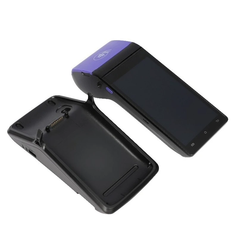 Handheld Touch Screen Android NFC Mobile POS Terminal  With Thermal Printer