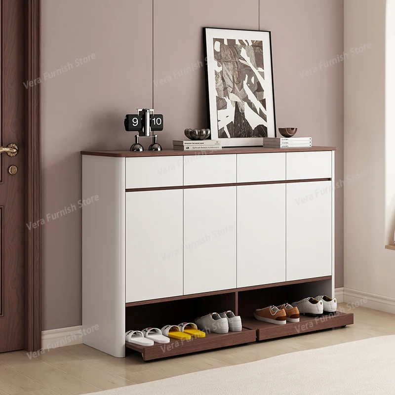

Nordic Minimalist Shoe Cabinet Shelves Wooden Organizer Storage Shoe Shelf Space Saving Designer Archivadores Hotel Furniture