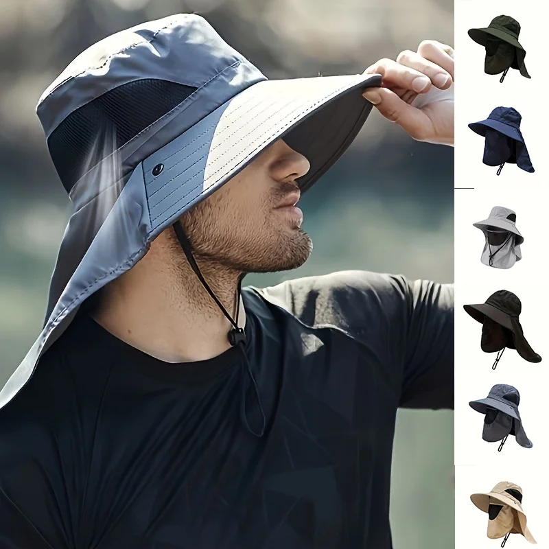 Fishing Equipment Clearance - Wide Brim Sun Hat Mesh Breathable