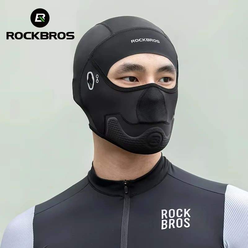 ROCKBROS Fahrradmütze Sommer Kühlende Balaclava UV-Schutz Fahrrad-Wander-Schal Eisseide Mütze Gesichtsbedeckung Sport Fahrradhelm-Unterziehmütze