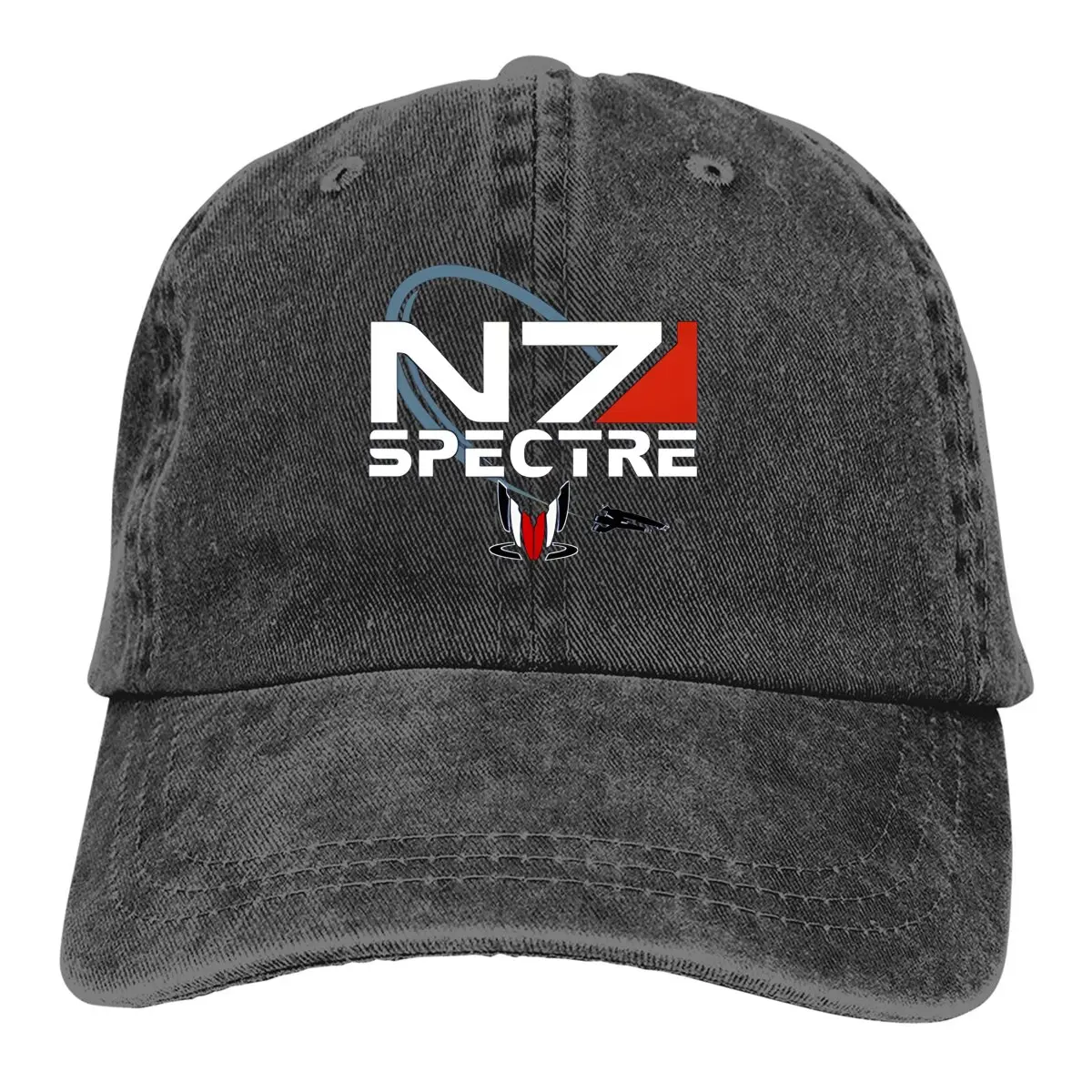 N7 Spectre Baseball Cap Men Hats Women Visor Protection Snapback Mass Effect Game Caps