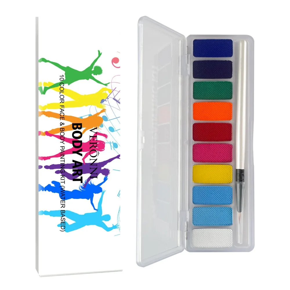 

Multicolour Luminous Body Face Painting Kit Colorful Makeup Luminous Body Art Painting Waterproof Tattoo