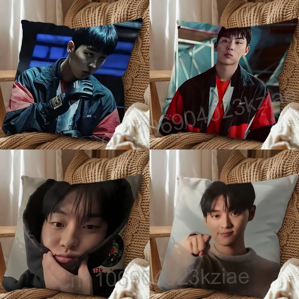 

cool Ahn Soo-ho Choi Hyun Wook Weak Hero Pillow Case Square Double-Sided Printing Short Plush Sofa Cushion Cover Bedroom Bedside
