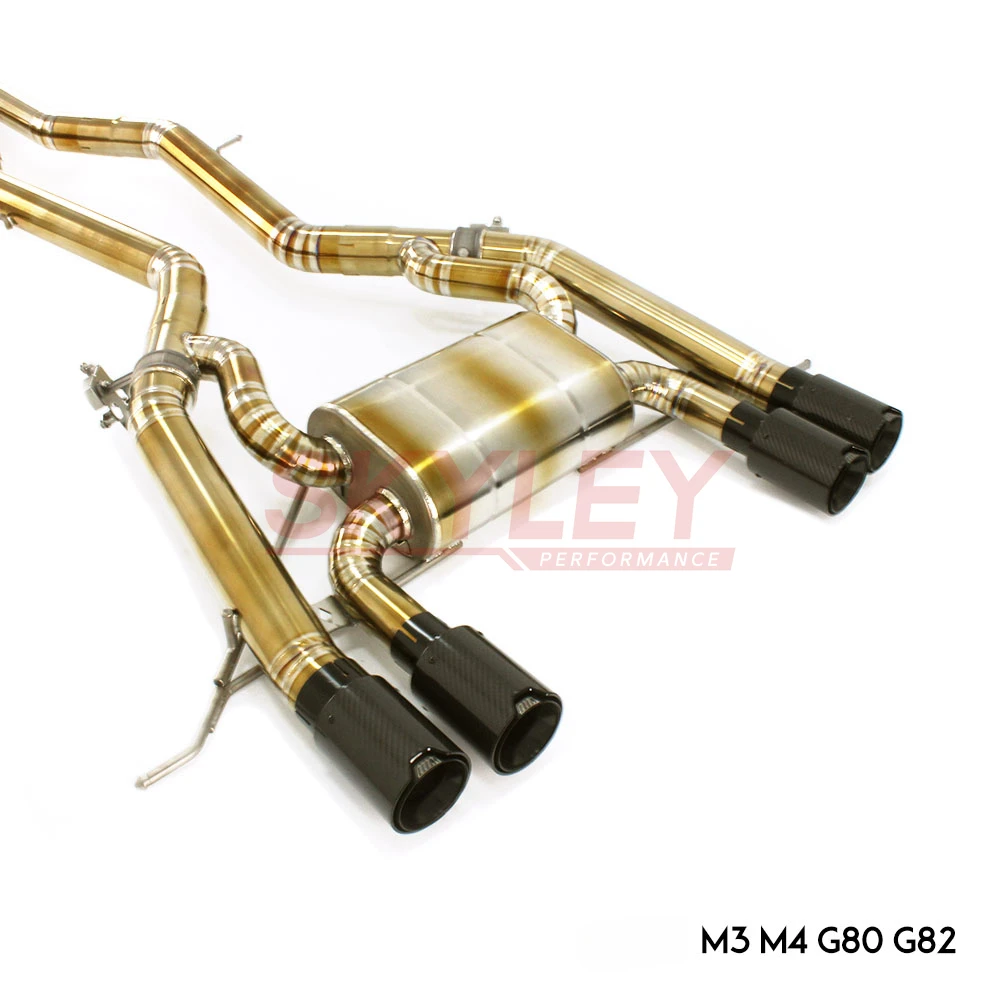 Top Quality Titanium Exhaust Catback Performance Valvetronic Exhaust Pipe For Bmw G80 G82 M3 M4 Exhaust