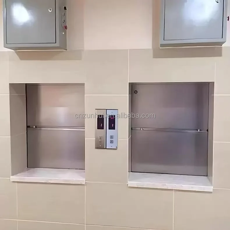 رفع Dumbwaiter 100 كجم/200 كجم/250 كجم/300 كجم/350 كجم للمطعم/الفندق الغذاء مصعد آلة الجر نوع معدات المطبخ