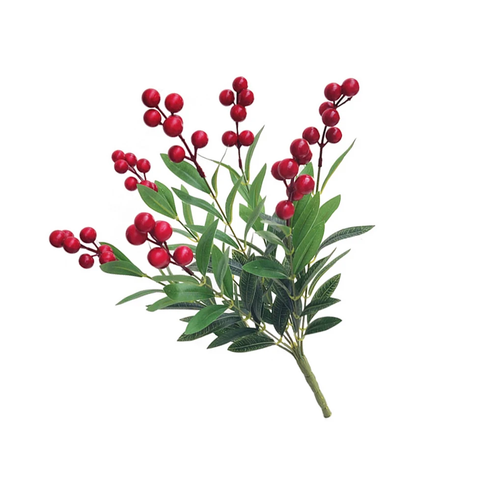 

Artificial Plant Bouquet Christmas Decorations Party naments Wedding Holiday Arrangements Centerpieces DIY Craft Material