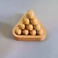 Wooden Pyramid Puzzle IQ Logic Training Brain Teaser Puzzles for Teens Adults Kids Educational Toys Mind Baffling Games 3