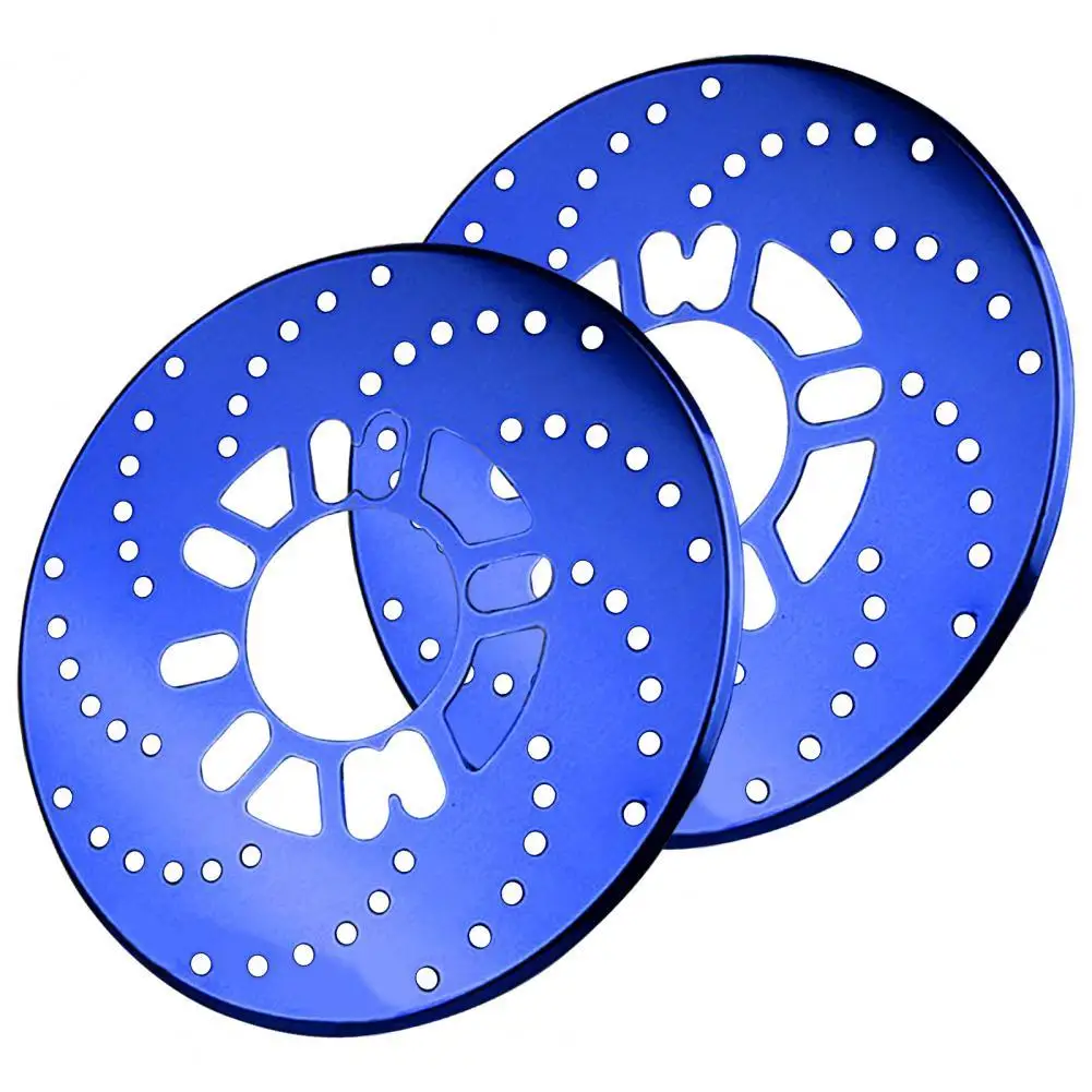 Solid 2Pcs Useful Brake Cover Car Exterior Accessories Aluminum Alloy Car Wheel Rotor Hollow-out Retrofit Accessories