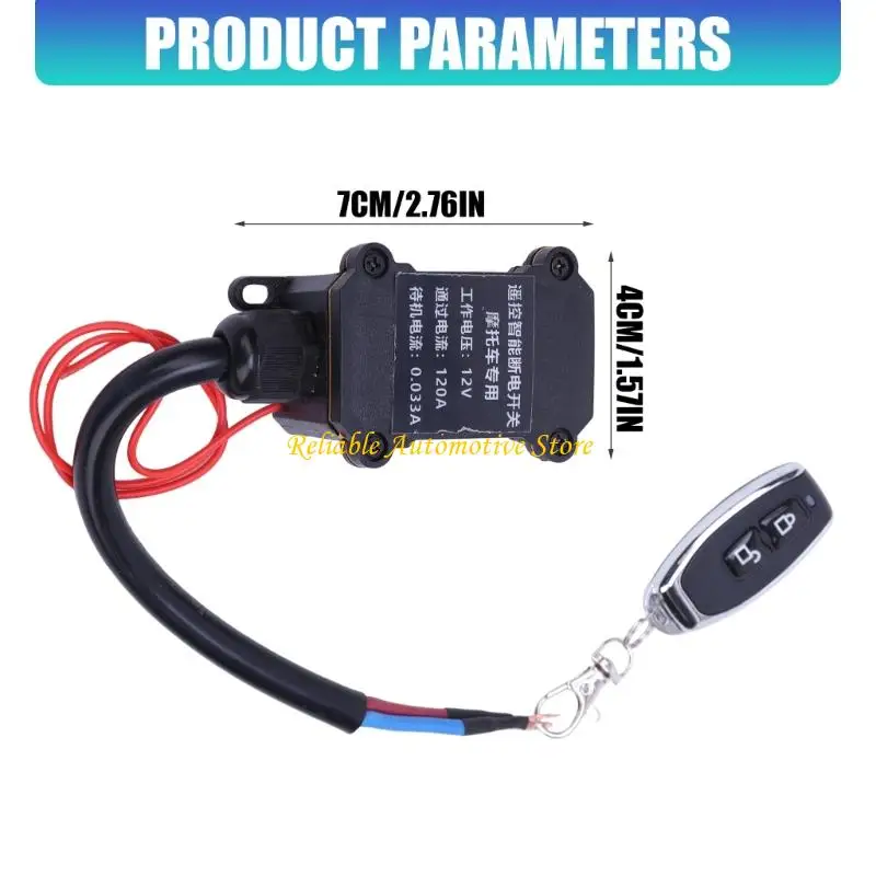 M68B Cable-Lead Battery Disconnect Switches with Remote Control for Motorcycle Storage, Inspection, and Routine Service Tasks 6