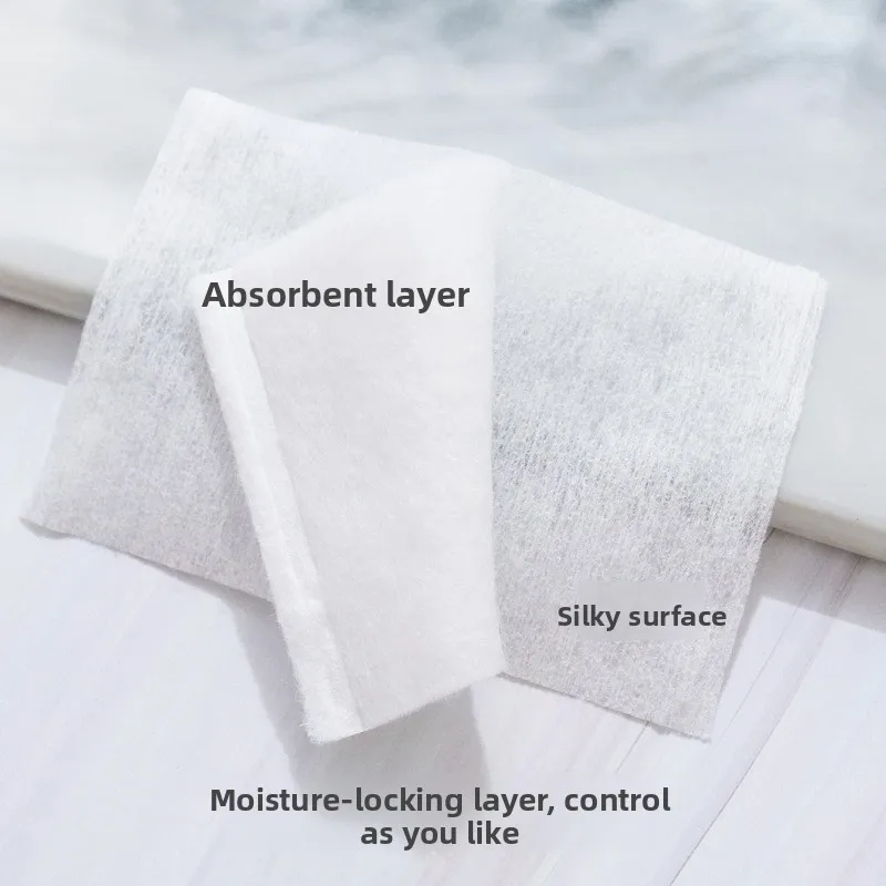 使い捨てメイク落としパッド 100 個ソフト通気性長方形スキンケアクリーニングコットンパッド毎日の顔のクリーニング