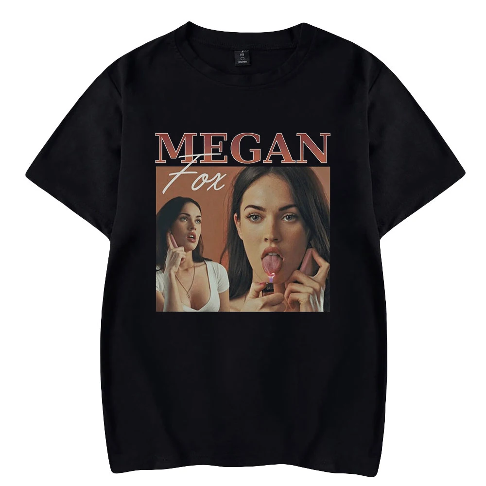 

Vintage Megan Fox Tee Unisex Crewneck Manga Curta Homens Mulheres T-shirt Frete Grátis 2024 Estilo Casual Casal Roupas